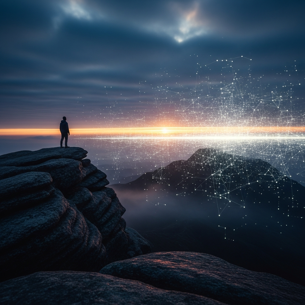 AI search dashboard with backlink charts and ranking metrics, showing a free backlinks generator theme in 2026 SEO